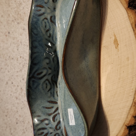 Hilborn Pottery Canada Blue Asparagus Dish NEW - Picture 4 of 8